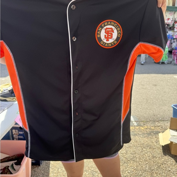 Other - San Francisco Giants Black and Orange Men's Shirt
